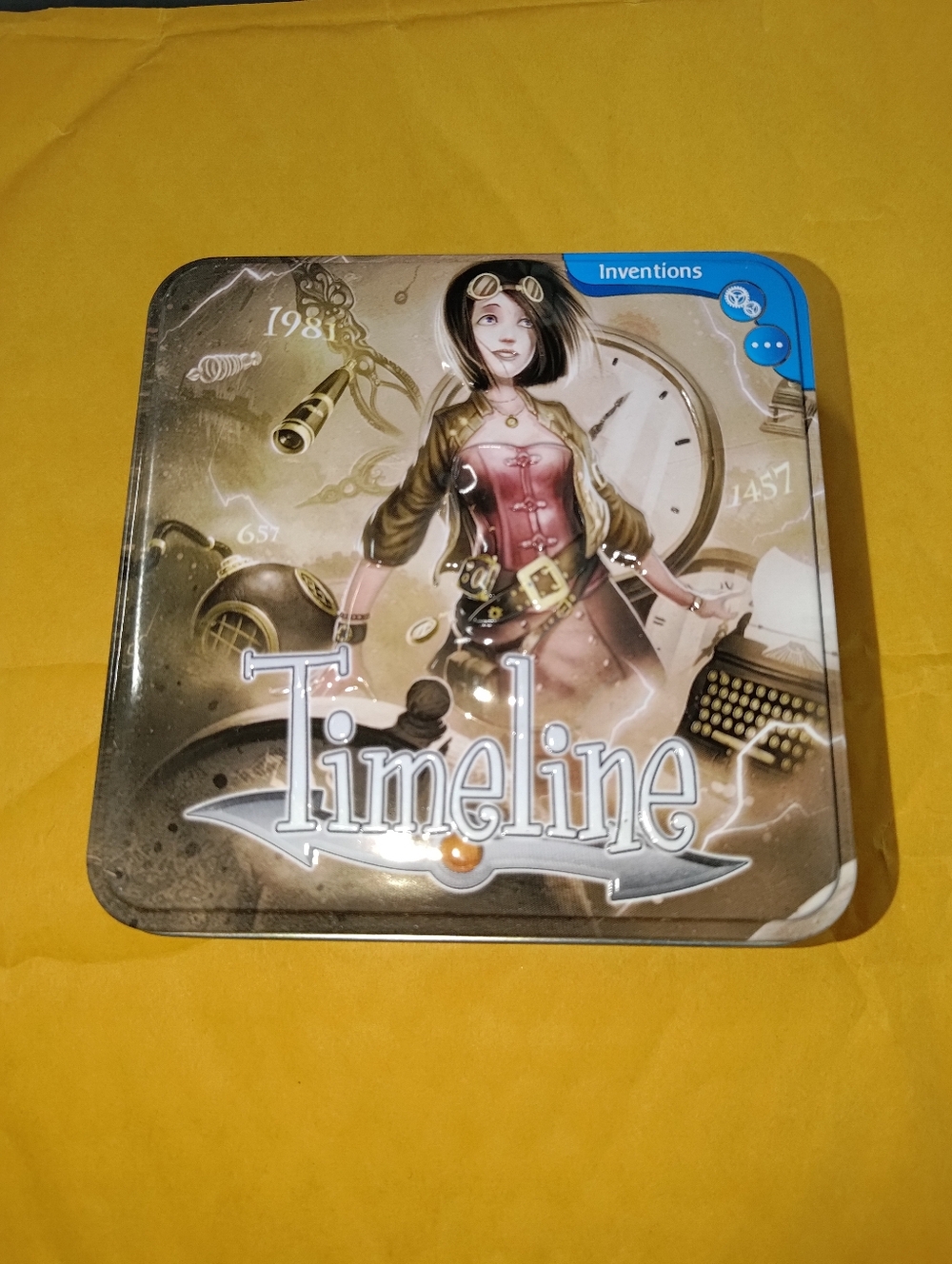 Timeline Inventions Card Game  in Tin - Asmodee Frederic Henry